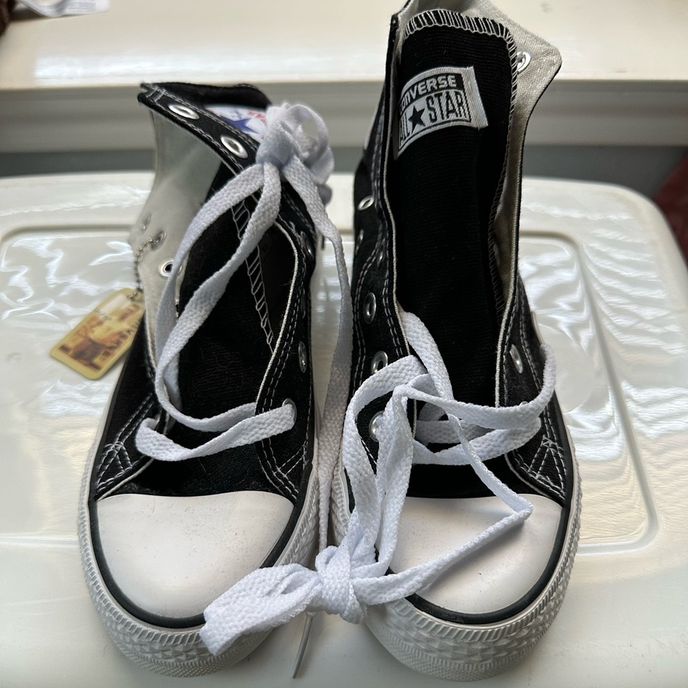 Black high top Converse